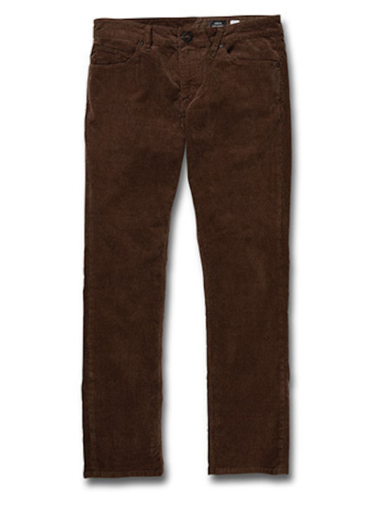 Vorta Trousers Chino in Straight Line Brown