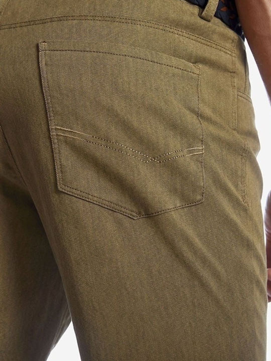 Pantalon Bărbați Elastic Regular Fit Bej