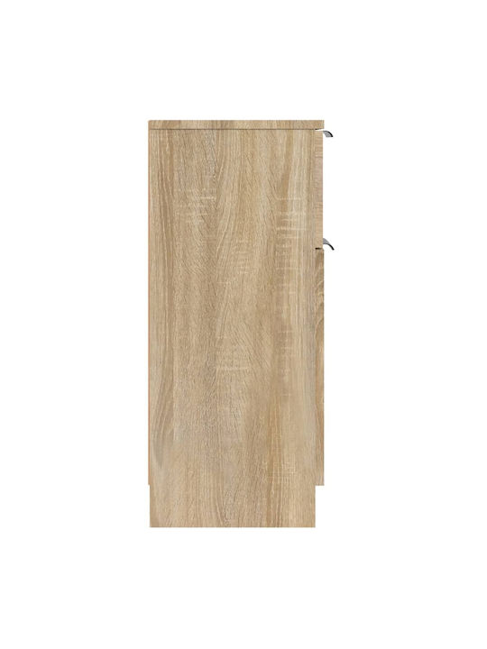 Wooden Bedside Tables 2pcs 30x30x70cm