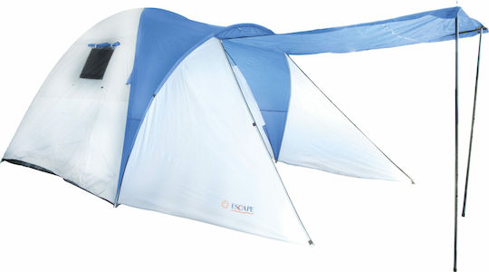 Escape Park V2 Summer Camping Igloo Tent Blue with Double Cloth for 4 People 390x240x175cm