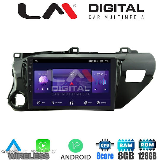 LM Digital Sistem Audio Auto pentru Toyota Hilux Skoda Ridicare 2017 (Bluetooth/USB/AUX/WiFi/GPS/Apple-Carplay/Android-Auto) cu Ecran Tactil 9"