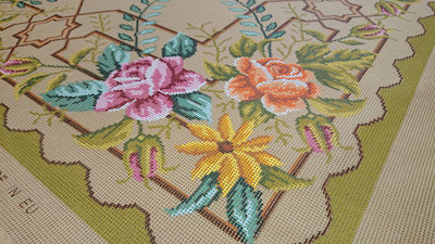 Gobelin L Beige Fabric Embroidery 100x100cm 03.27