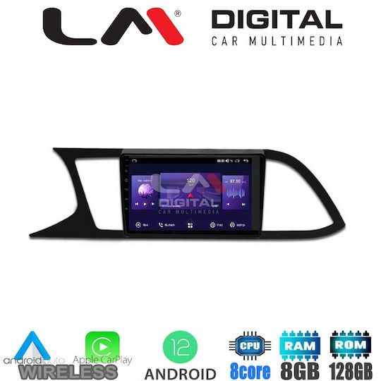 LM Digital Car Audio System for Seat Leon / Toledo / Ibiza 2012-2017 (Bluetooth/USB/AUX/WiFi/GPS/Apple-Carplay/Android-Auto) with Touch Screen 9"