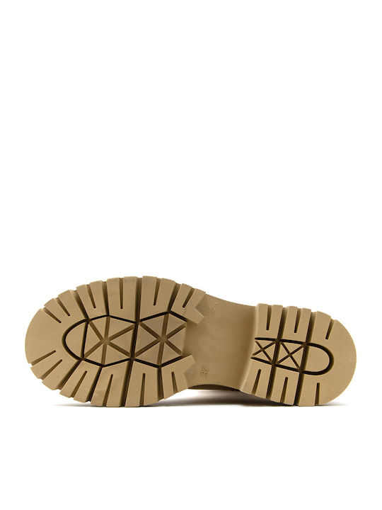 Δερμάτινα Γυναικεία Αρβυλάκια Μπεζ