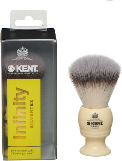 Kent INF1 Shaving Brush with Synthetic Hair Bristles White