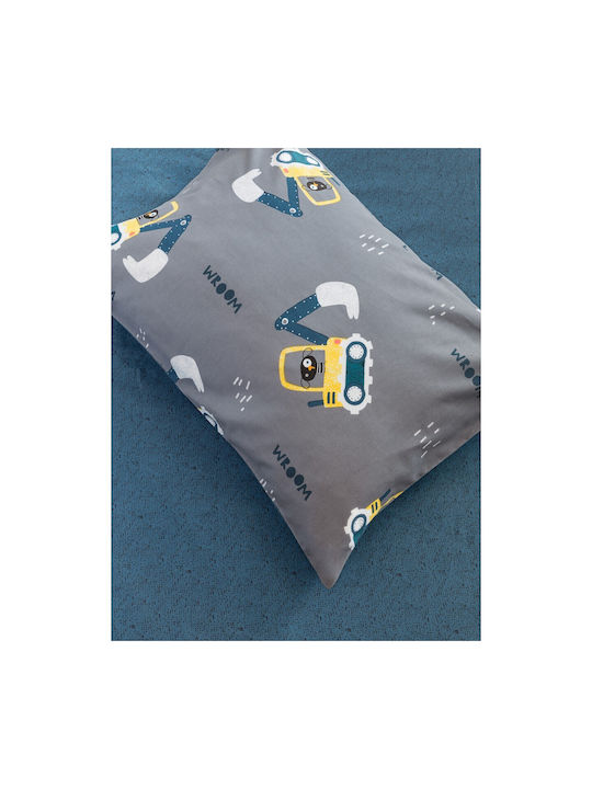 Kocoon Kinderdecke Einzel Wroom Wroom Gray 170x250cm
