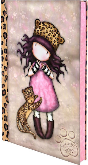 Santoro Wild Rurrrrrfect Love Σημειωματάριο 192 Φύλλων Ριγέ με Σκληρό Εξώφυλλο Πολύχρωμο