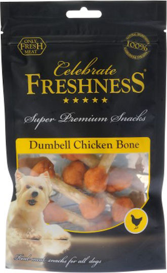 Celebrate Freshness Freshness Celebrate Dumbell Bone Dog Treat Grain Free with Chicken 100gr 84010