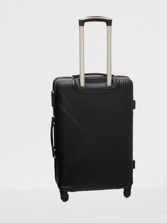 Ormi ESH312 Cabin Travel Suitcase Hard Black with 4 Wheels Height 55cm