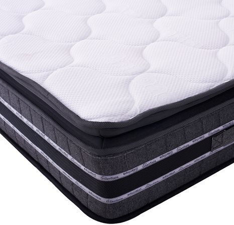 HomeMarkt Dreamtopia Franklin Single Orthopedic Mattress Double-Sided 90x190x29cm with Springs & Topper
