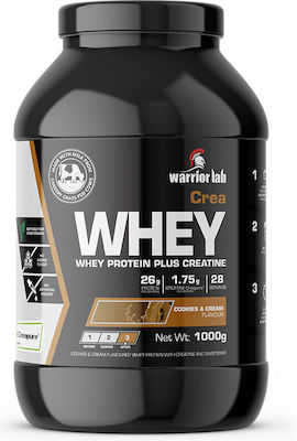 Warrior Lab Crea Whey Πρωτεΐνη Ορού Γάλακτος με Γεύση Cookies & Cream 1kg