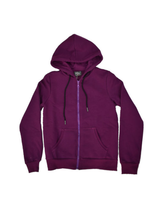 Paco & Co Women's Hooded Cardigan Purple