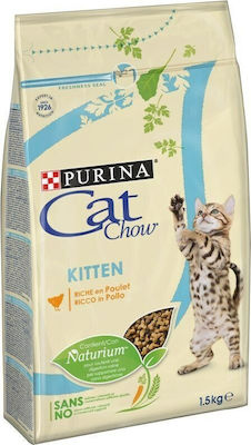 Purina Cat Chow Kitten Dry Food for Juvenile Cats with Chicken 1.5kg