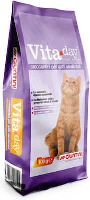 Giuntini Vita Day Croccantini Sterilised Dry Food for Neutered Cats with Meat 10kg