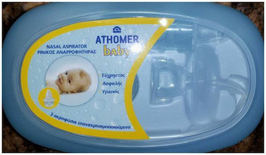 Athomer Baby Nasal Aspirator Ρινικός Αποφρακτήρας για Βρέφη