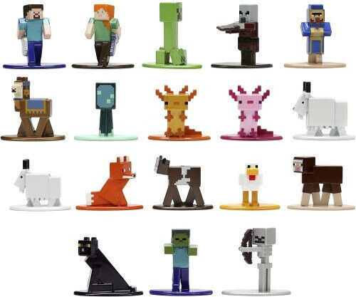 Jada Toys Minecraft: Multi Pack Nano Valul 8 Figurină 18buc