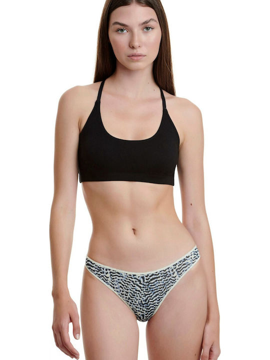 Bamboo Damen Brasilien 2Pack Light blue/Ecru Empire