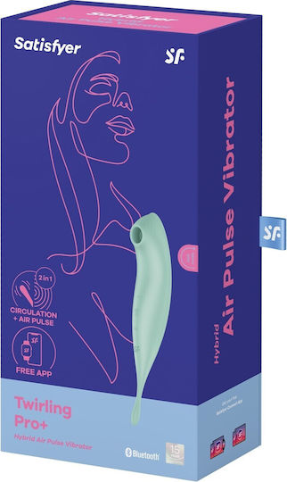 Satisfyer Twirling Pro+ Κλειτοριδικός Δονητής 22.2cm Πράσινος