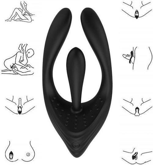 LateToBed Fun Vibes Trimer Multifunction Stimulator Doppelter Vibrator 11.2cm Black