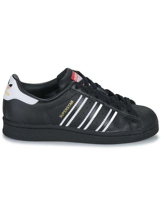 Adidas Παιδικά Sneakers Superstar Core Black / Cloud White / Team Power Red