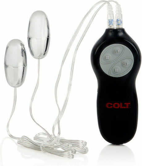 Colt 7-Function Twin Turbo Bullets Vibrator Mini Διπλός Δονητής 6cm Μαύρος