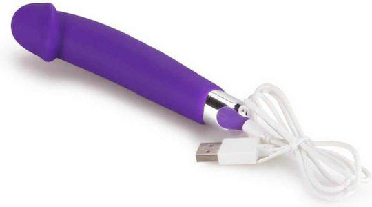 Lovetoy IJoy Realistic Vibrator Rechargeable Silicone Purple 16.5cm Purple