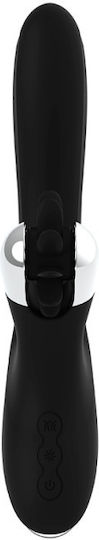 Dream Love Black & Silver Grimm Δονητής Rabbit 24cm Black