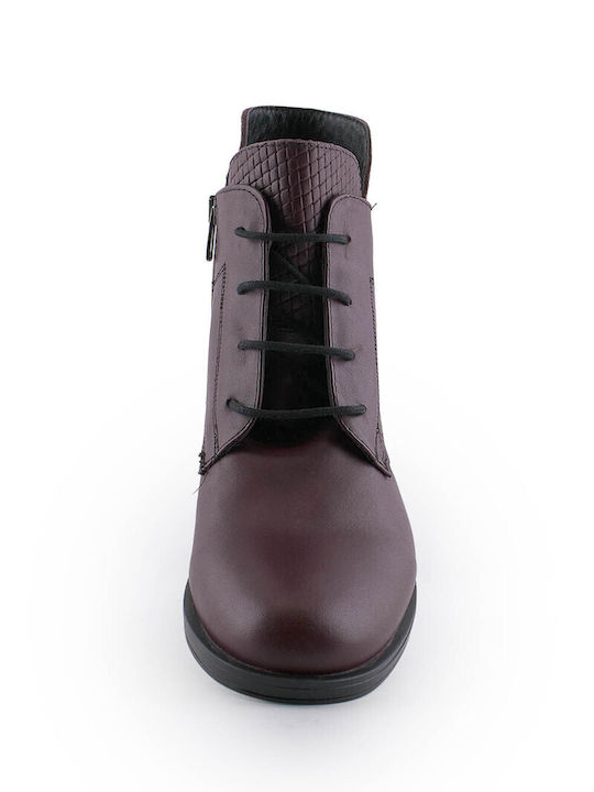 Lemon Women's Ankle Boots Burgundy