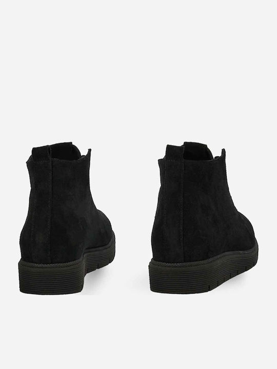 Leather Women's Ankle Boots Black
