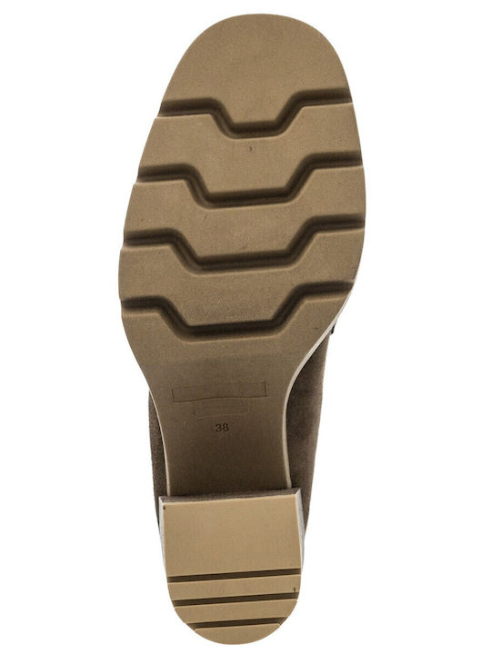 Suede Γόβες Μπεζ