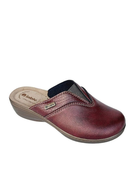 Inblu Winter Women's Slippers in Burgundy color