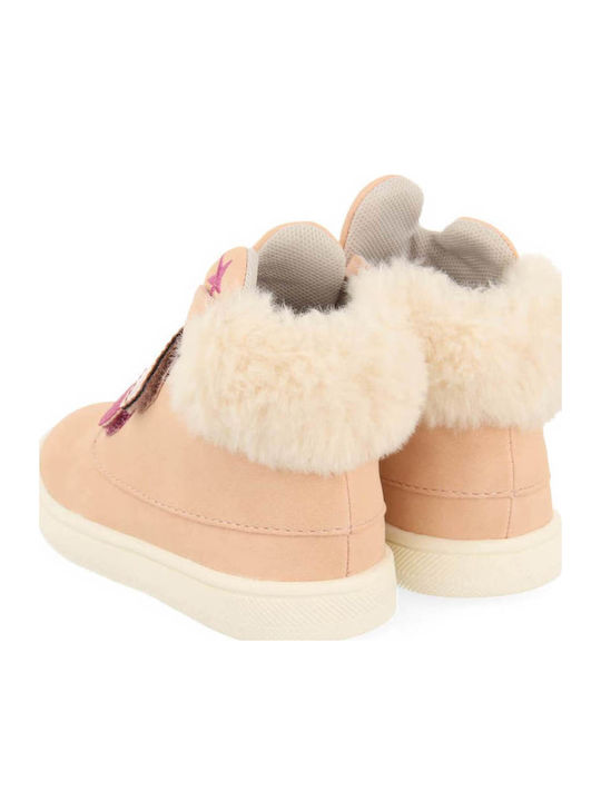 Kids Sneakers High with Scratch Orange