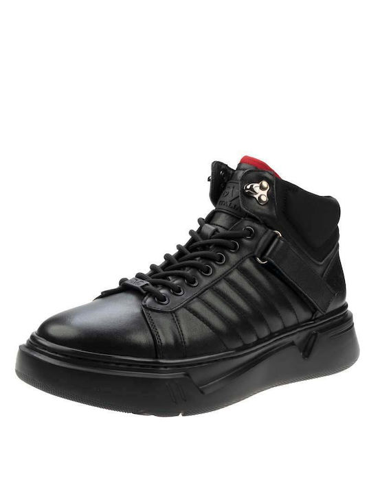 19V69 Men's Boots with Zipper Black