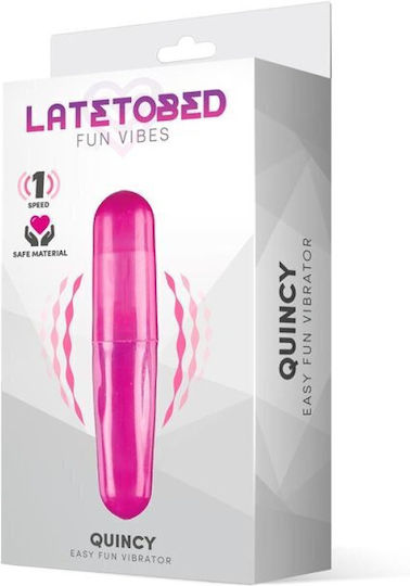 LateToBed Quincy Easy Fun Mini Δονητής Bullet 11cm Μωβ