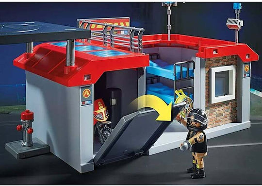 Playmobil Carry Case City Action Take Along Fire Station for 4-10 years old
