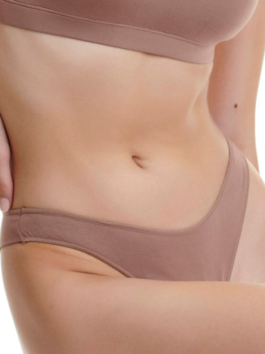 Bamboo Damen Brasilien 2Pack Beige/Purple