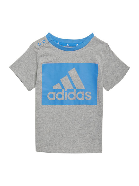 adidas Παιδικό Σετ με Σορτς Γκρι 2τμχ