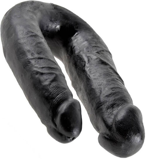 King Cock Medium Double Trouble Doppeldildo Schwarz 17cm