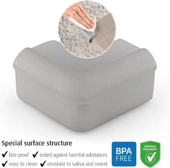 Reer Protection Corner with Sticker made of Plastic in Gray Color 4pcs