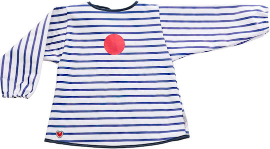Baby to Love Pink Heart Waterproof Coverall Plastic with Hoop & Loop Fastener & Sleeves Pink for 5 m+