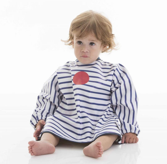 Baby to Love Pink Heart Waterproof Coverall Plastic with Hoop & Loop Fastener & Sleeves Pink for 5 m+