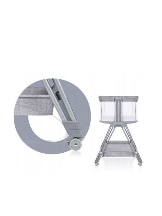 Lionelo Cradle Luna with Mattress and Wheels Beige Sand