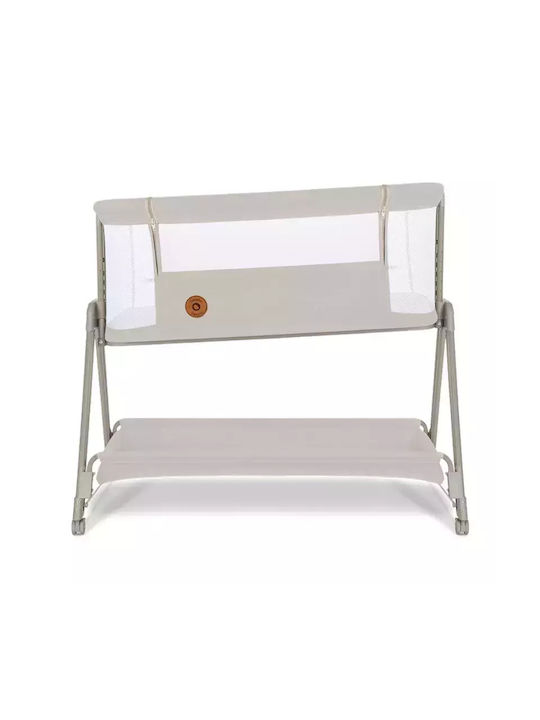 Lionelo Cradle Luna with Mattress and Wheels Beige Sand