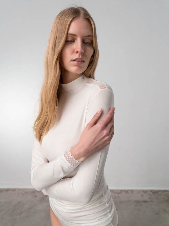 Women's Long Sleeve T-Shirt Beige