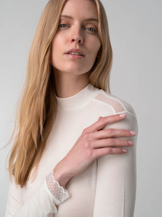 Women's Long Sleeve T-Shirt Beige