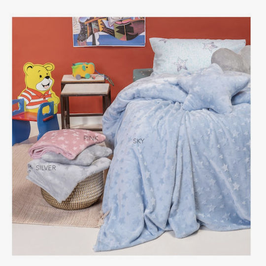 Melinen Decke Vlies Starito Hellblau 160x220cm