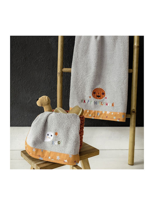 Nima Set de prosoape pentru copii 2pcs Happy Halloween Gri