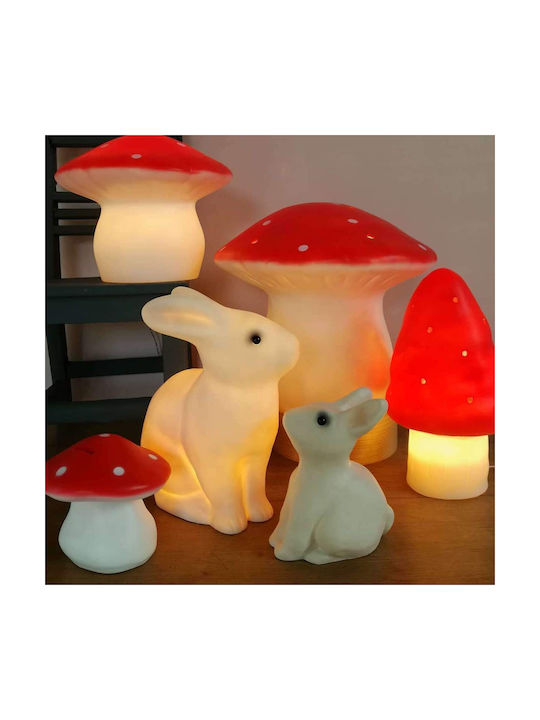 Egmont Led Kids Decorative Lamp Mushroom Large Red 29x29x30εκ.