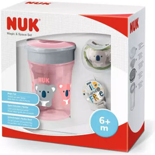 Nuk Căniță pentru copii Set Magic Cup & Space din Plastic Roz Koala 230ml pentru 6m+m+ 10.255.436