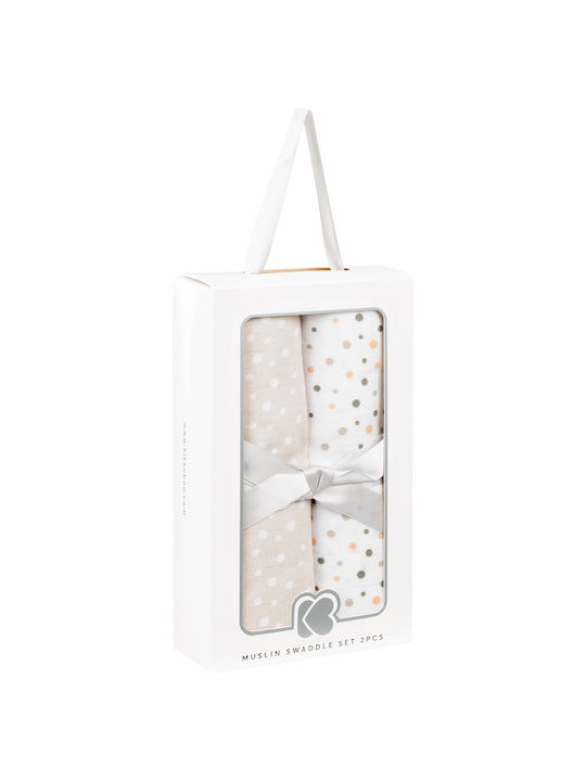 Kikka Boo Swaddle Blanket 80x80cm 2 Pieces